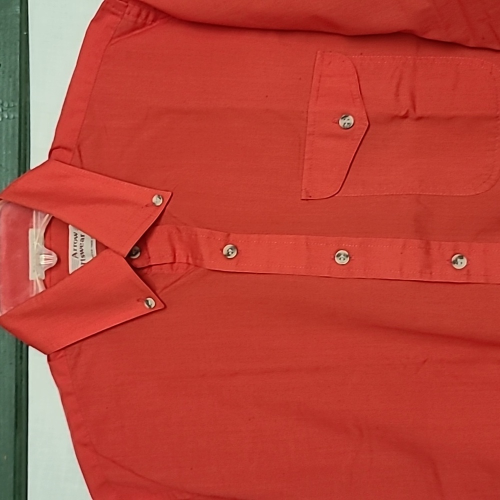 Vintage Arrow Sportswear Boardwalk Double Needle Tailoring Button Down Sz M - Picture 2 of 9